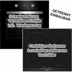 Beko Backofen BIE24301B Mit Siemens Induktionskochfeld EH675FFC1E