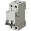 Leistungsschalter Siemens 2P 20A 6kA Typ C, Für 2 Module