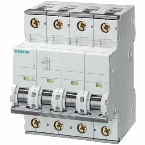 Leistungsschalter Siemens 16A 4P 15kA C-Typ 4 Module