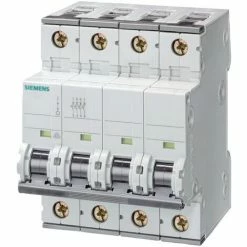 Leistungsschalter Siemens 4P 15kA 63A Typ C-4 Module