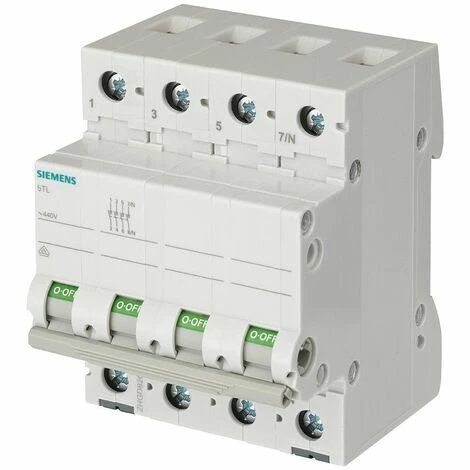 Siemens 3P+N 80A Lasttrennschalter 4 Module 5TL16800
