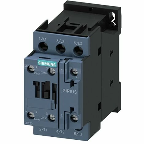 Siemens Schütz 3-polig 12A S0 1NO+1NC 24VCA 3RT20241AB00