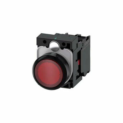 Taste Siemens, Helles Rot LED 230V 22mm 3SU11560AB201CA0 1 Taste Siemens, Helles Rot LED 230V 22mm 3SU11560AB201CA0