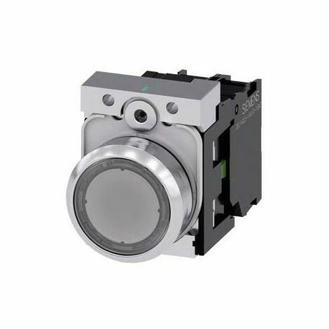 Taste Siemens, Helle Transparente LED 230V 22mm 3SU11560AB701BA0