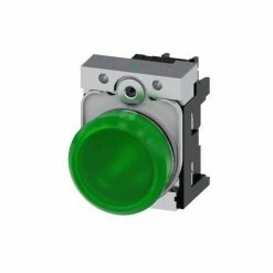 Anzeige Siemens-hell-grün-LED 230V 22mm 3SU11566AA401AA0