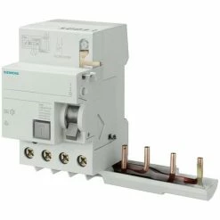 Siemens 4-poliger Differenzialblock 63A 500mA Für 5SY-Serie 5SM27458