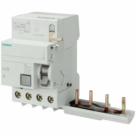 Siemens 4-poliger Differenzialblock 63A 500mA Für 5SY-Serie 5SM27458