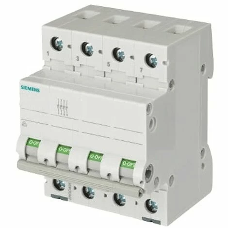 Schalter Isolator Siemens OFF 32A 400VCA 4-Polig 5TL14320