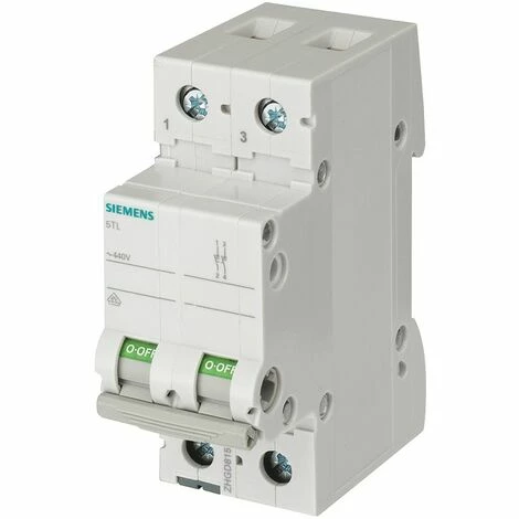 Siemens 40A 2-poliger 2-Modul-Aus-Schalter 5TL12400