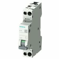 Magnetothermisch Siemens 6A Pole 1P N 6KA Kurve C 1 Modul 5SL60067