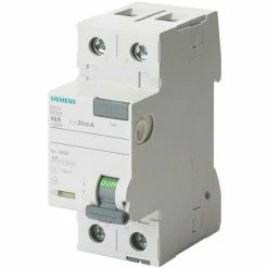 SIEMENS FI-Schutzschalter A 2p 230V 25A 0,03A 2TE REG DIN-Schiene(REG) 10kA 1kA/stoß 5SV3312-6
