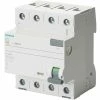SIEMENS FI-Schutzschalter A 4p 400V 40A 0,3A 4TE REG DIN-Schiene(REG) 10kA 1kA/stoß 5SV3644-6