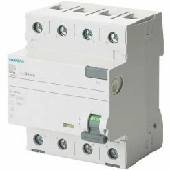 SIEMENS FI-Schutzschalter A 4p 400V 40A 0,3A 4TE REG DIN-Schiene(REG) 10kA 1kA/stoß 5SV3644-6