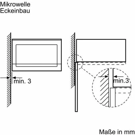 SIEMENS Mikrowellengerät EB 20l 800W Ws 5stuf Ø255mm BF525LMW0 – Bild 2