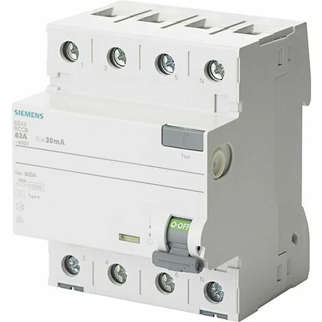 Siemens 5SV3342-6KL FI-Schutzschalter 4polig 25 A 0.03 A 400 V – Bild 2