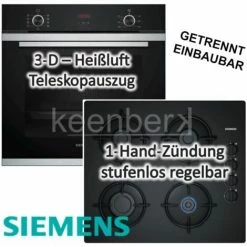 SIEMENS Backofen 71 L Mit Gaskochfeld - Autark, 60 Cm, Teleskopauszug