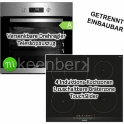 Herdset Beko Einbau-Backofen Mit Siemens Induktionskochfeld - Autark 60 Cm