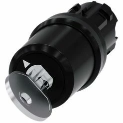 SIEMENS Schlüsselschalter 2stuf Rechteck Ø22mm 29,45x59,4mm Schaltfunktion Verrastend 3SU1000-5BF11-0AA0