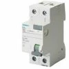 SIEMENS Reiner Differenzschalter 2 Pole 63a 30ma Typ Ac 5sv43160 5sv4316-0