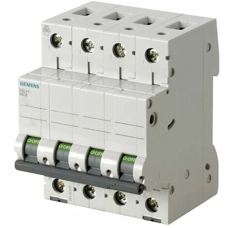 Siemens 40A 4P 10KA Magnetothermischer Leistungsschalter Klasse D 4 Pole 4 Module 5SL44408