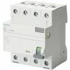 Siemens FI-Schutzschalter 4-polig, Typ A, 63 A, 30 MA, 400 V