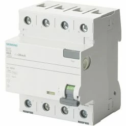 Siemens FI-Schutzschalter 4-polig, Typ A, 63 A, 30 MA, 400 V