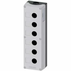 SIEMENS Aufbaugehäuse Kst 6f Ø22mm IP68 85x280x63,8mm 3SU1806-0AA00-0AB1