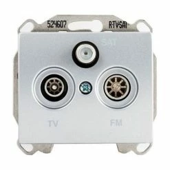 SIEMENS DELTA IRIS BUCHSE TV/FM/SAT SILBER SIE266887