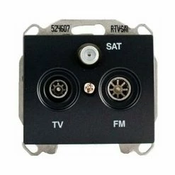 SIEMENS DELTA IRIS BUCHSE TV/FM/SAT ANTHRAZIT SIE266993