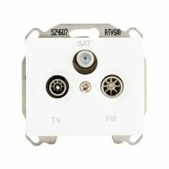 SIEMENS DELTA IRIS BUCHSE TV/FM/SAT WEIß SIE266757