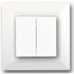 SIEMENS DELTA ONE DOPPELTER 2-WEGE-SCHALTER KOMPLETT WEISS SIE003629