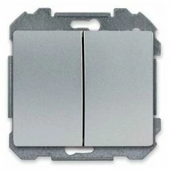 SIEMENS DELTA IRIS DOPPELDRUCKKNOPF SILBER SIE268157