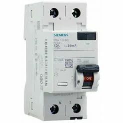 SIEMENS DIFF MIETSCHALTER 40A 30MA TYP AC 230V SIE026499