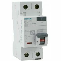 SIEMENS DIFF MIETSCHALTER 40A 30MA TYP A 230V SIE026475