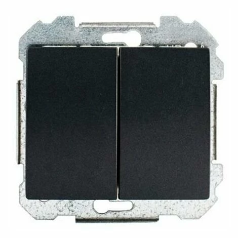 SIEMENS DELTA IRIS DOUBLE 2 WEGE SCHALTER ANTHRAZIT SIE266924