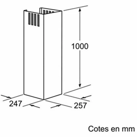 Kaminverlängerung 100 Oder 144,5 Cm Edelstahl - Lz12250 - Siemens – Bild 2
