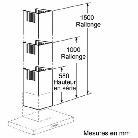 Kaminverlängerung 100 Oder 144,5 Cm Edelstahl - Lz12250 - Siemens – Bild 3