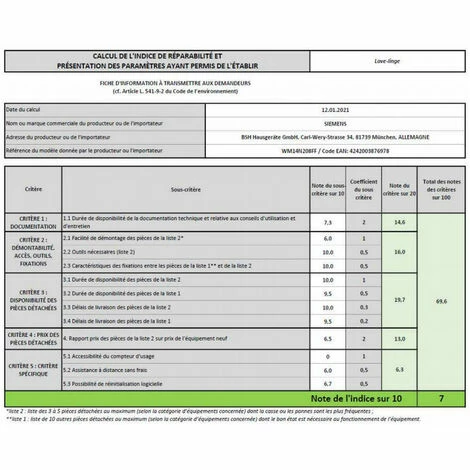 Frontwaschmaschine 60cm 8kg 1400t A +++ Weiß - Wm14n208ff - Siemens â Bild 4