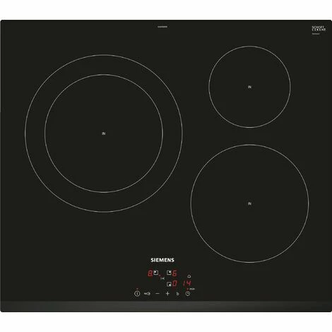 Induktionskochfeld 60cm 3 Brenner 4600w Schwarz - Eu631bjb1e - Siemens