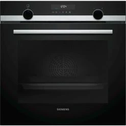 Einbau-Multifunktionsbackofen 71l 60cm Edelstahl/Schwarz Pyrolyse - Hb578a0s6 - Siemens