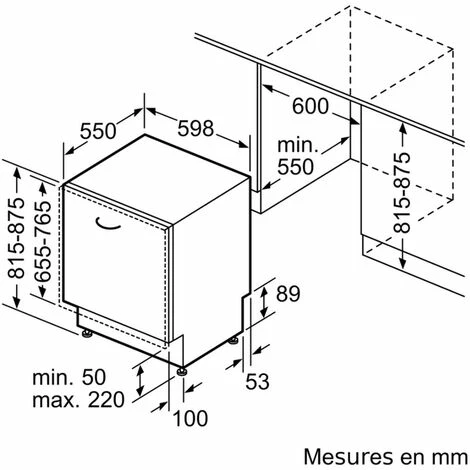 Spülmaschine 60cm 13c 44db e voll integriert - sn73hx48ve - siemens Spülmaschine 60cm 13c 44db E Voll Integriert - Sn73hx48ve - Siemens -SIEMENS Geschäft 71305895 3